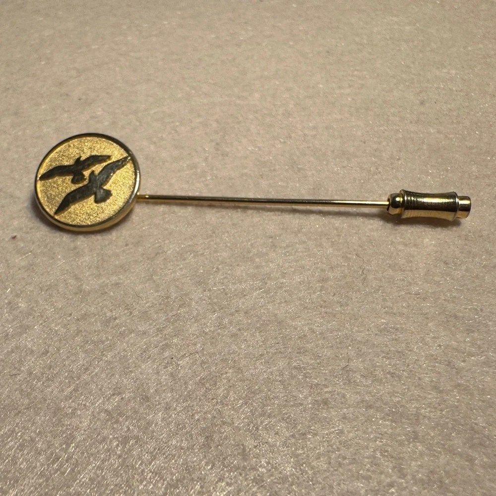 Gold-Tone Bird Tie Pin